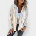 Ella - Chaqueta de pana con capucha y cremallera