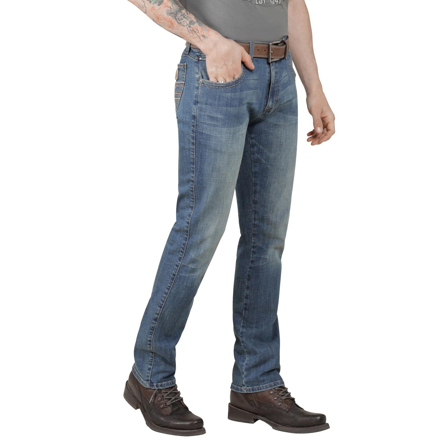 Jeans Vaquero Wrangler Hombre Western Slim Straight 320