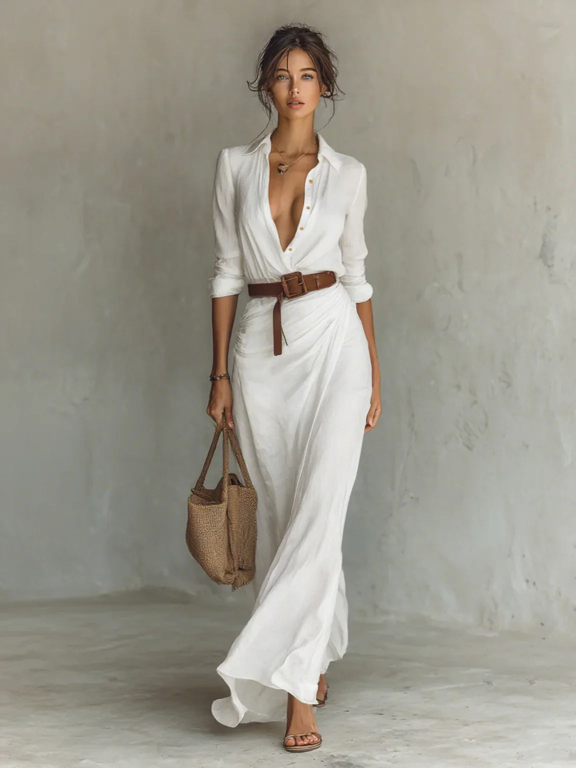 Vestido Efecto Cintura Elegante – Moldea tu Figura al Instante | Leyre