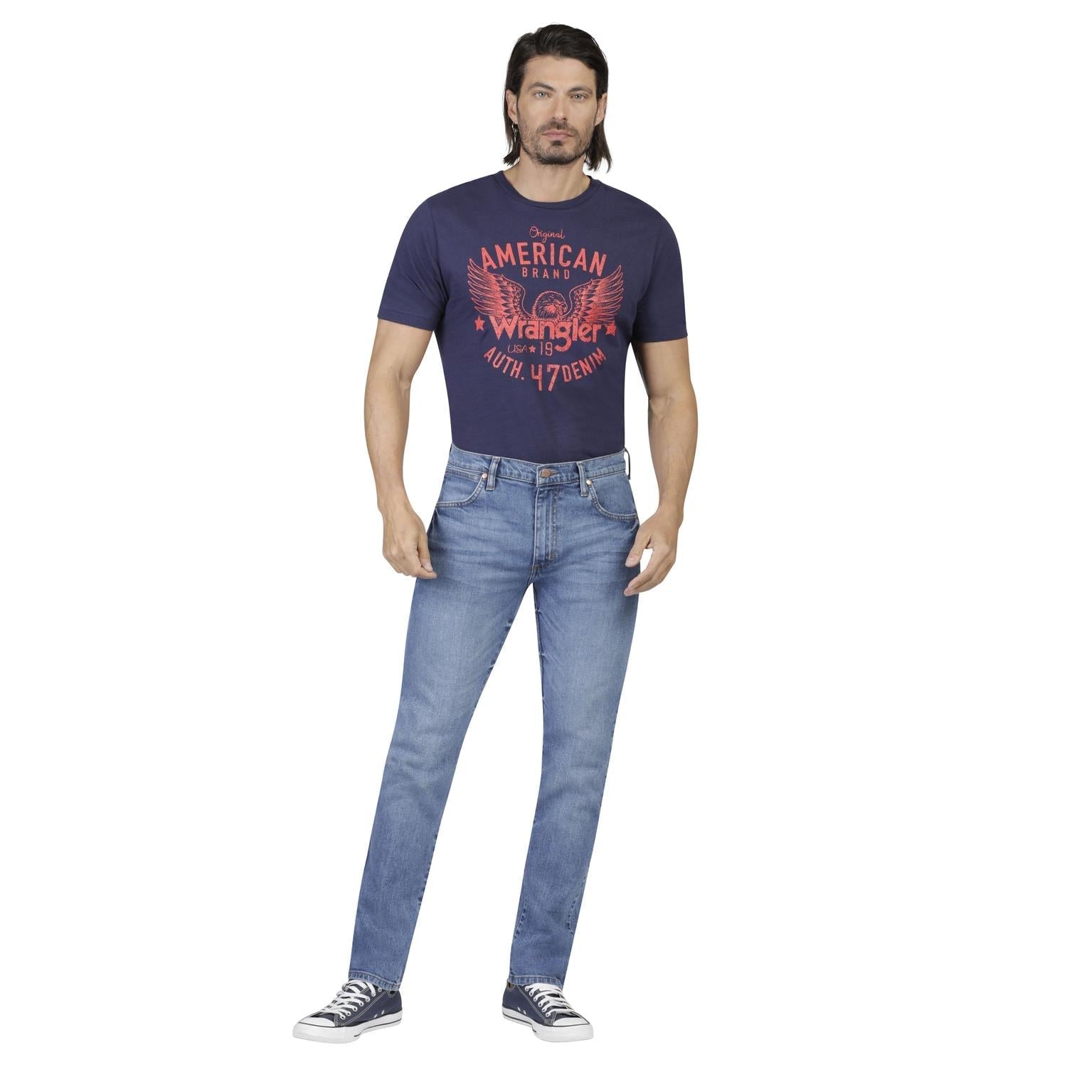 Pantalon Jeans Skinny Wrangler Hombre 602