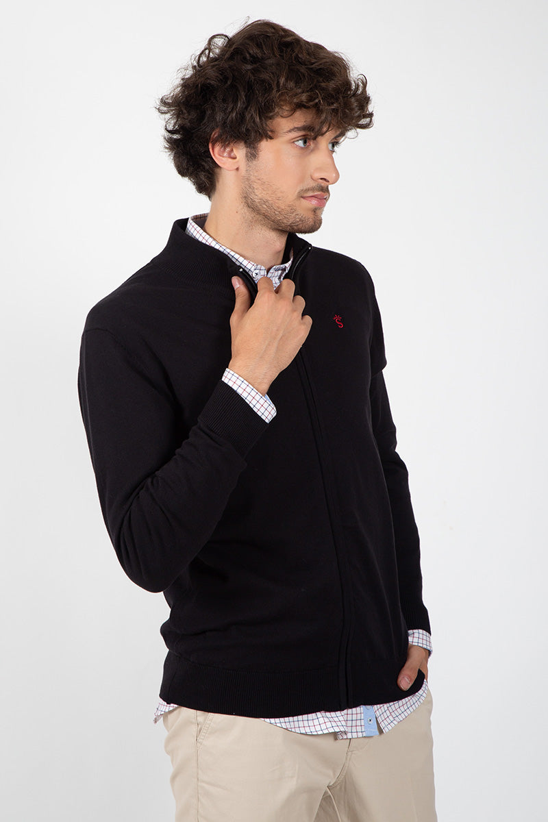 Chaqueta Cremallera Negro