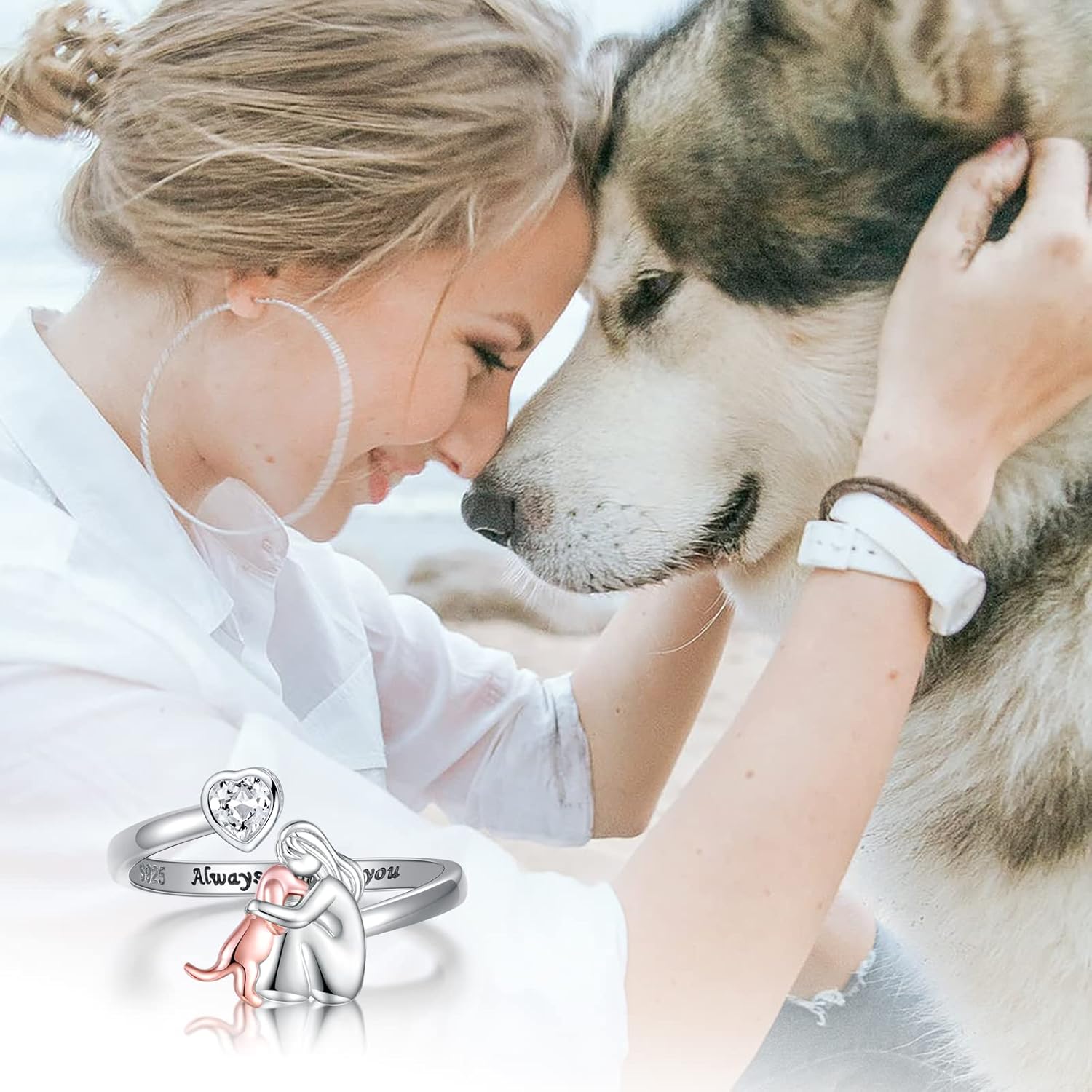 AlwaysPaw - Anillo Con Icono De Perro