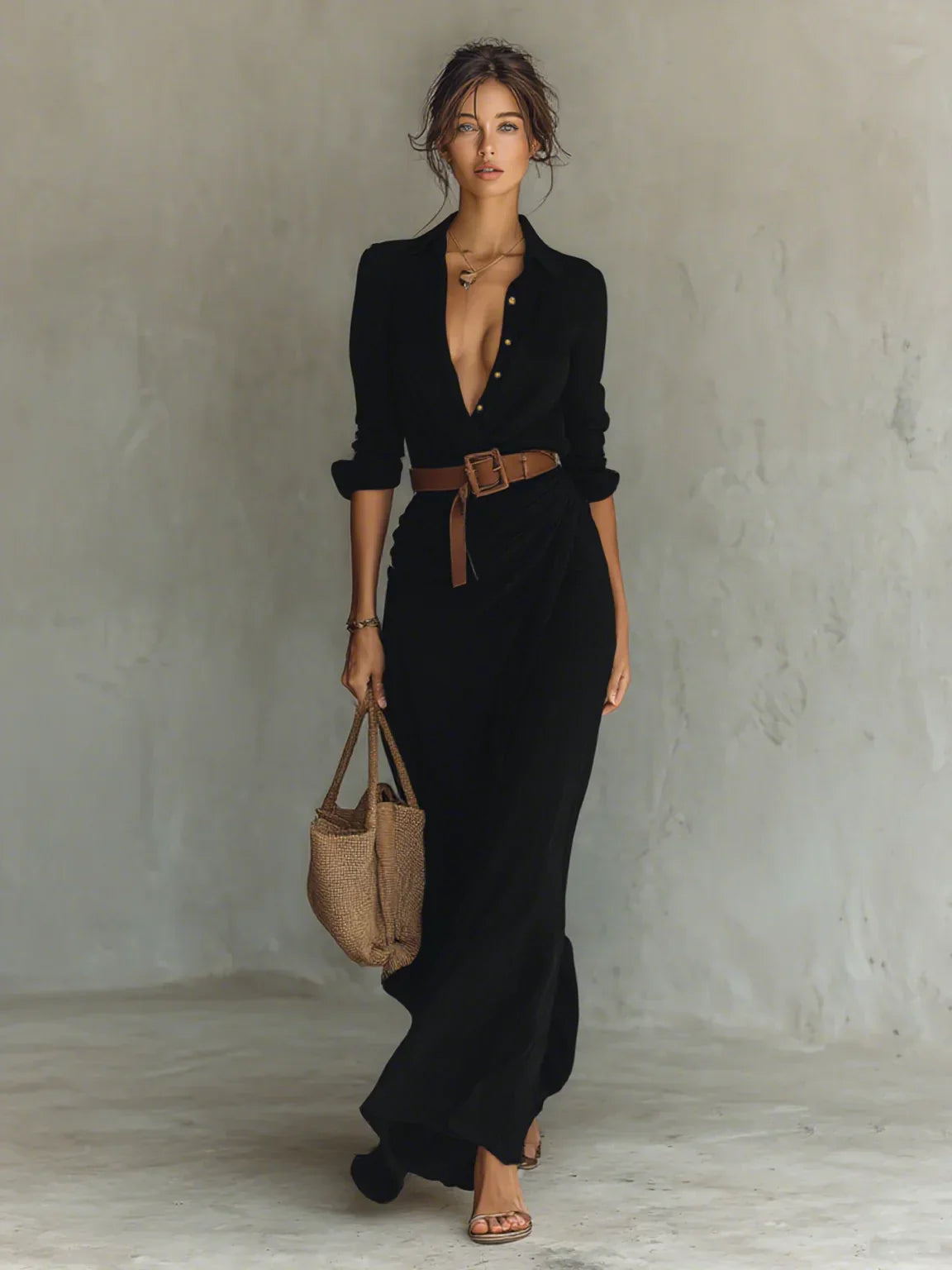 Vestido Efecto Cintura Elegante – Moldea tu Figura al Instante | Leyre