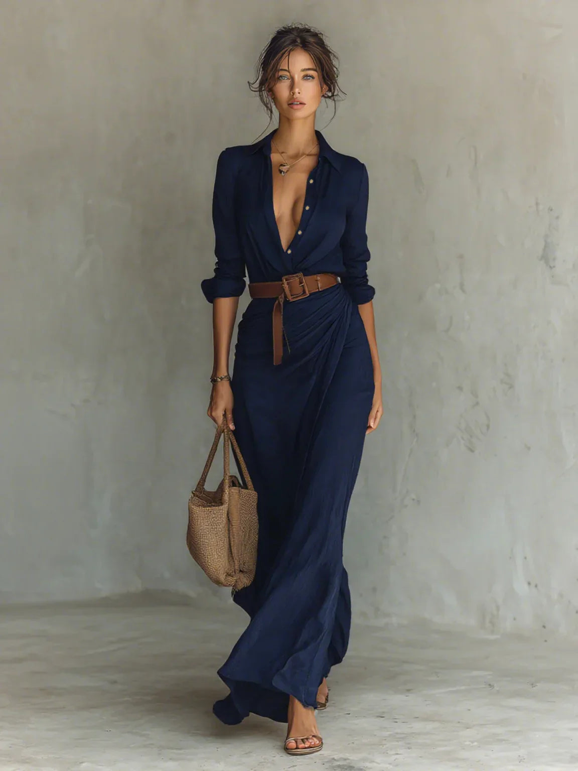 Vestido Efecto Cintura Elegante – Moldea tu Figura al Instante | Leyre
