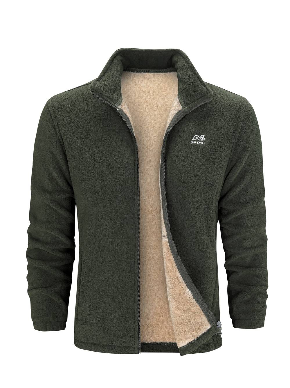 Alvin Chaqueta Polar Unisex con Forro Sherpa – Caliente, Cómoda y para Uso Diario