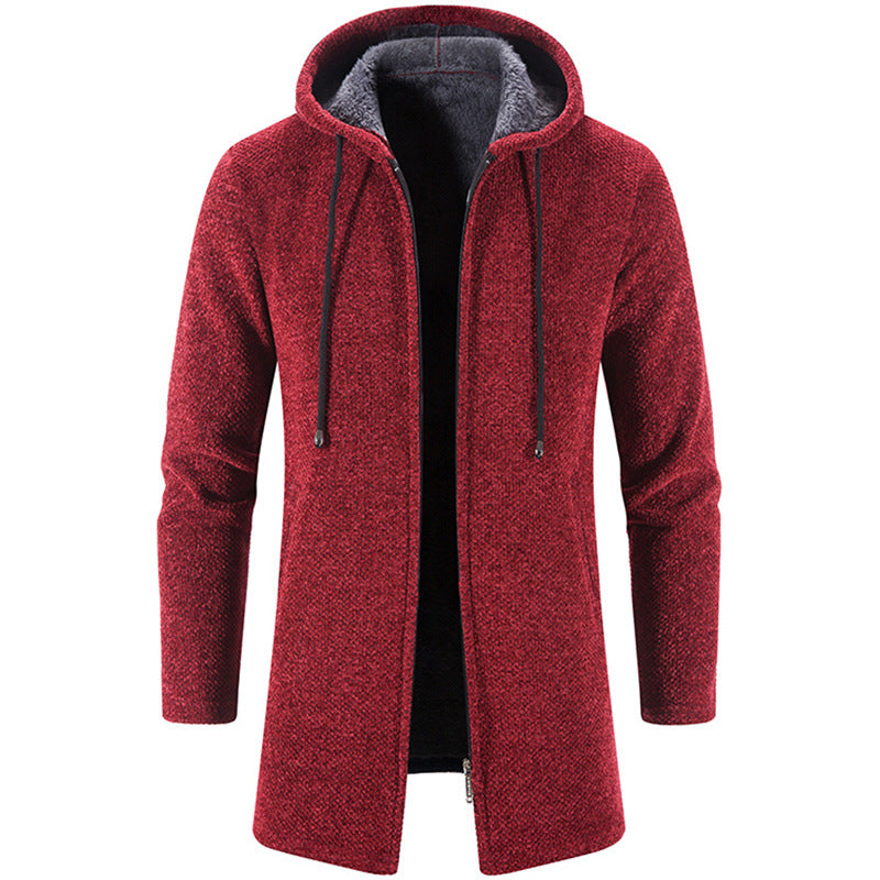 Reginald – Chaqueta con Capucha para Hombre en Polar – Abrigo Exterior Suave y Cálido con Corte Cómodo para Tiempo Frío