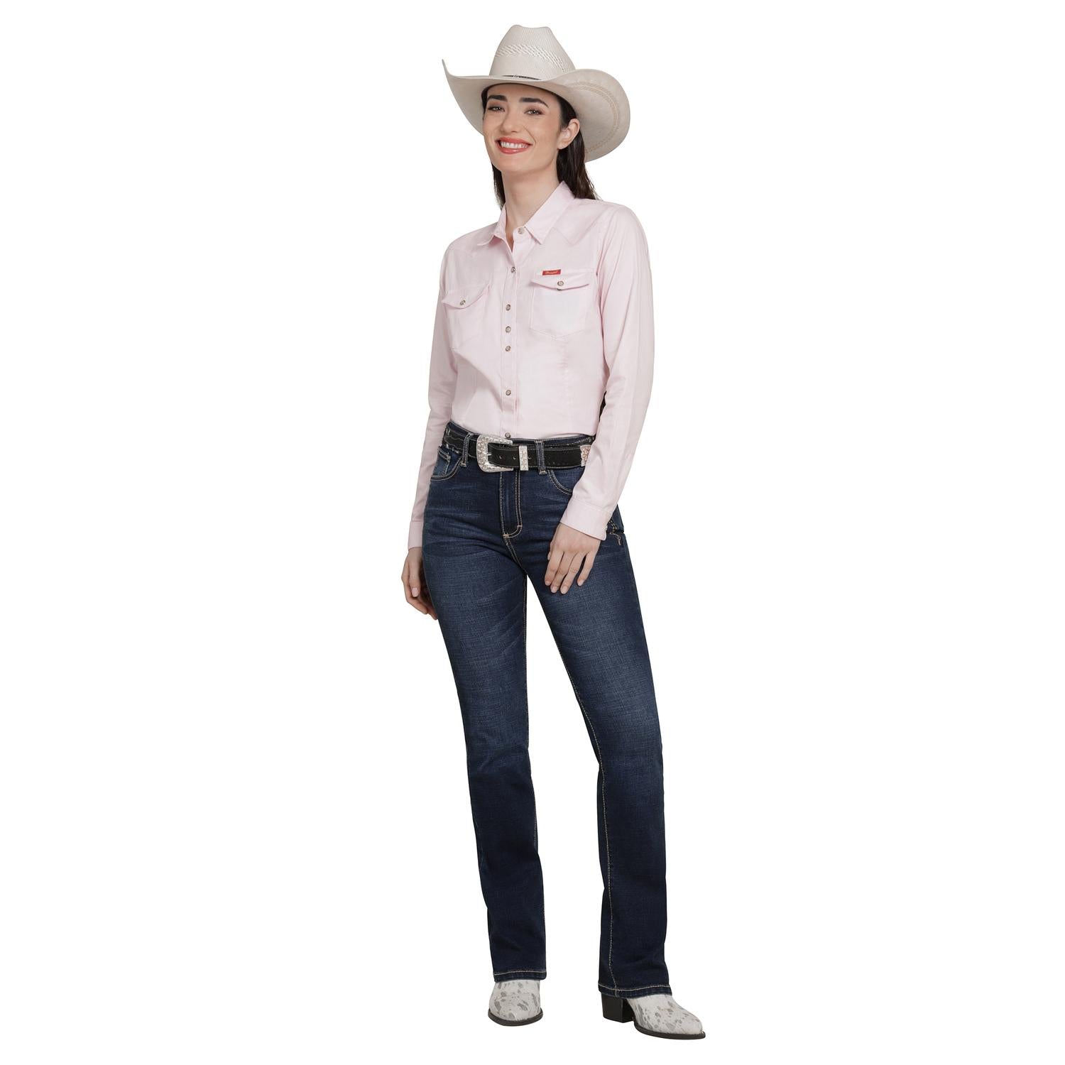Jeans Vaquero Wrangler Mujer Flare 218
