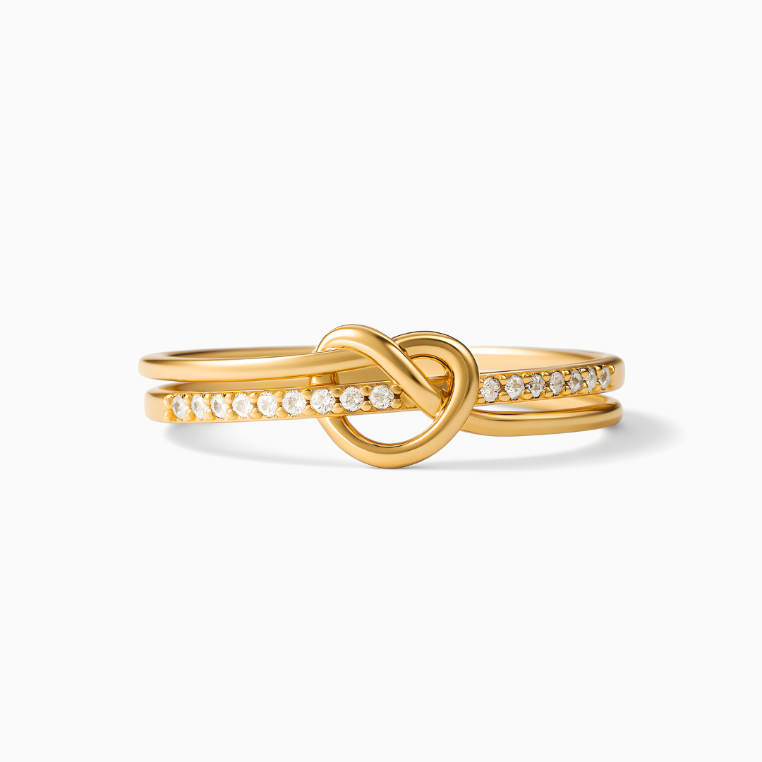 Anillo Nudo de corazón