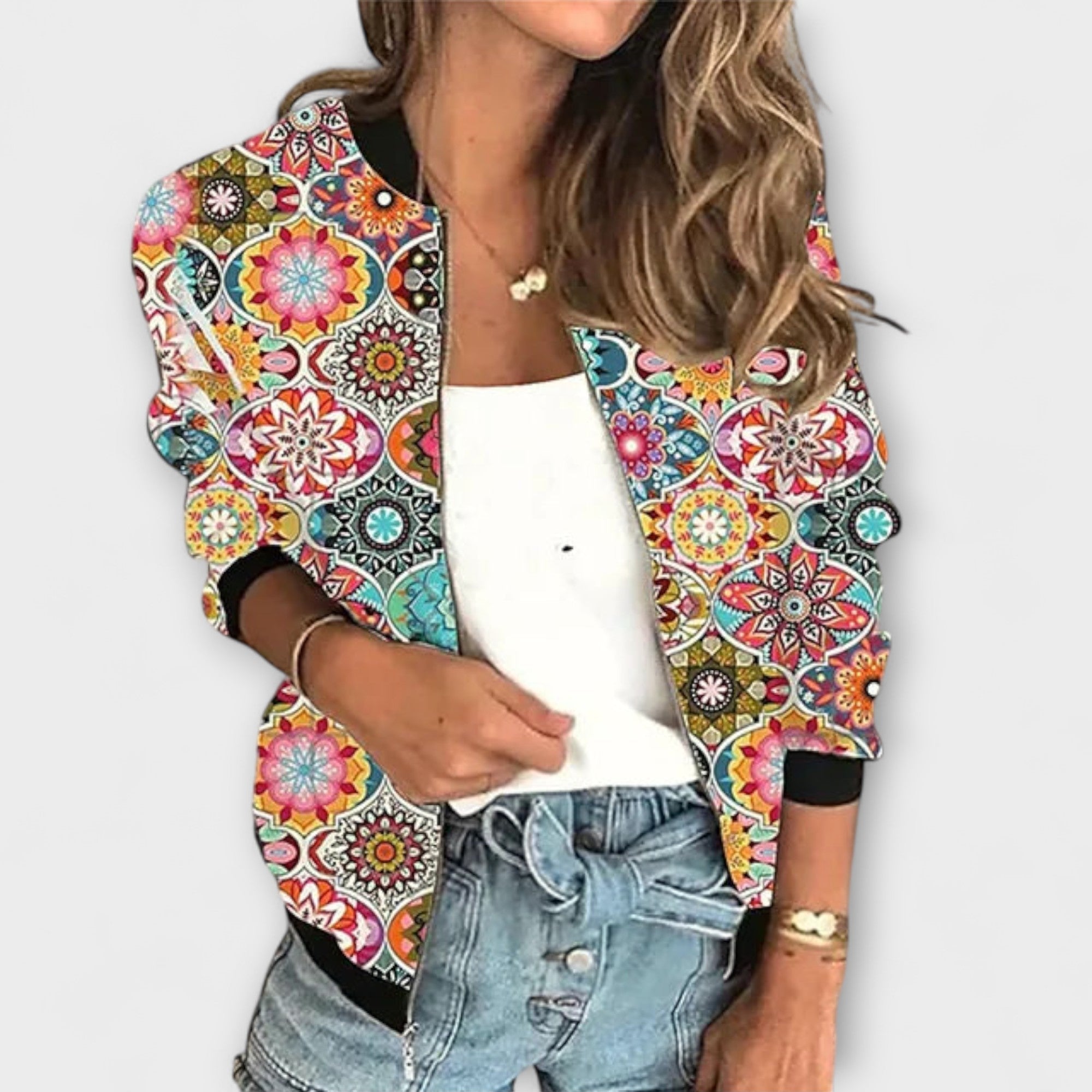 Aurora - Bedruckte Ritsjacke
