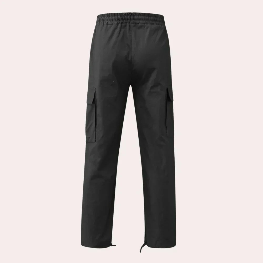 James Pantalon Cargo Hombre – Pantalon Outdoor Robusto con Bolsillos & Cintura Elástica