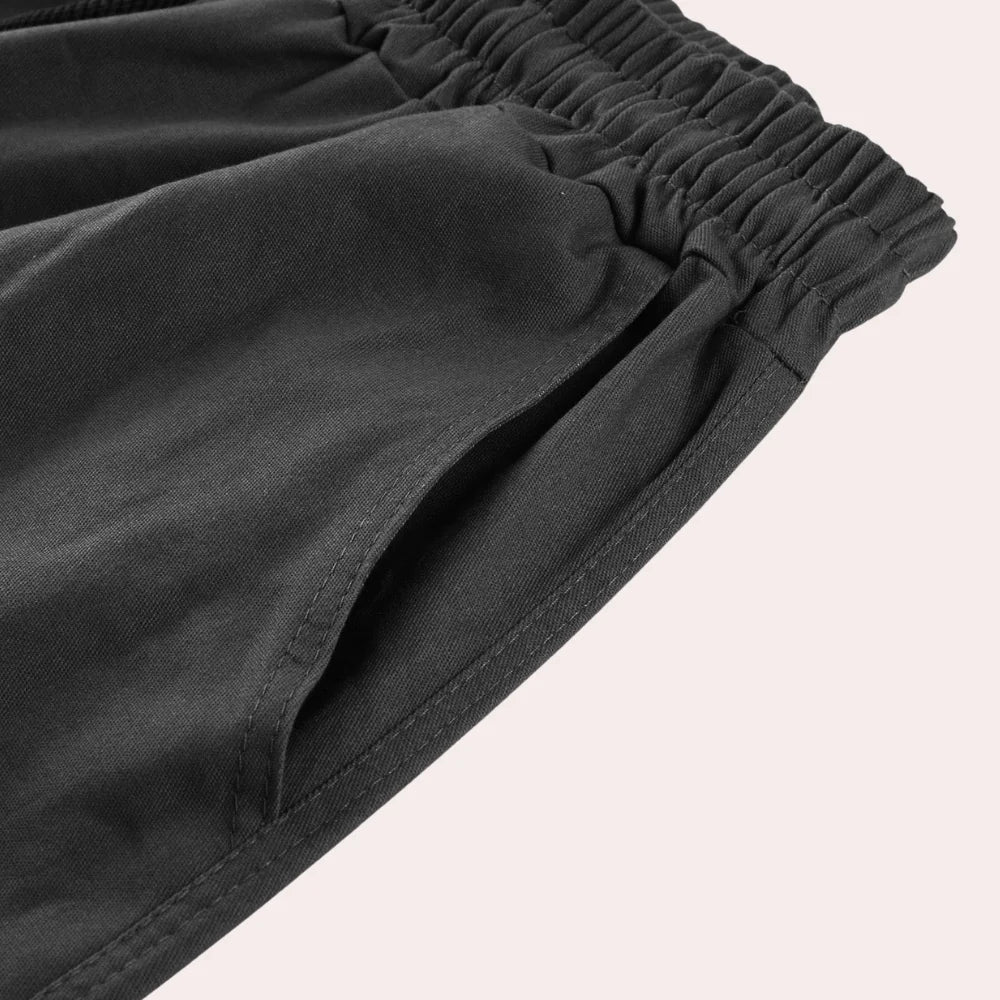 James Pantalon Cargo Hombre – Pantalon Outdoor Robusto con Bolsillos & Cintura Elástica