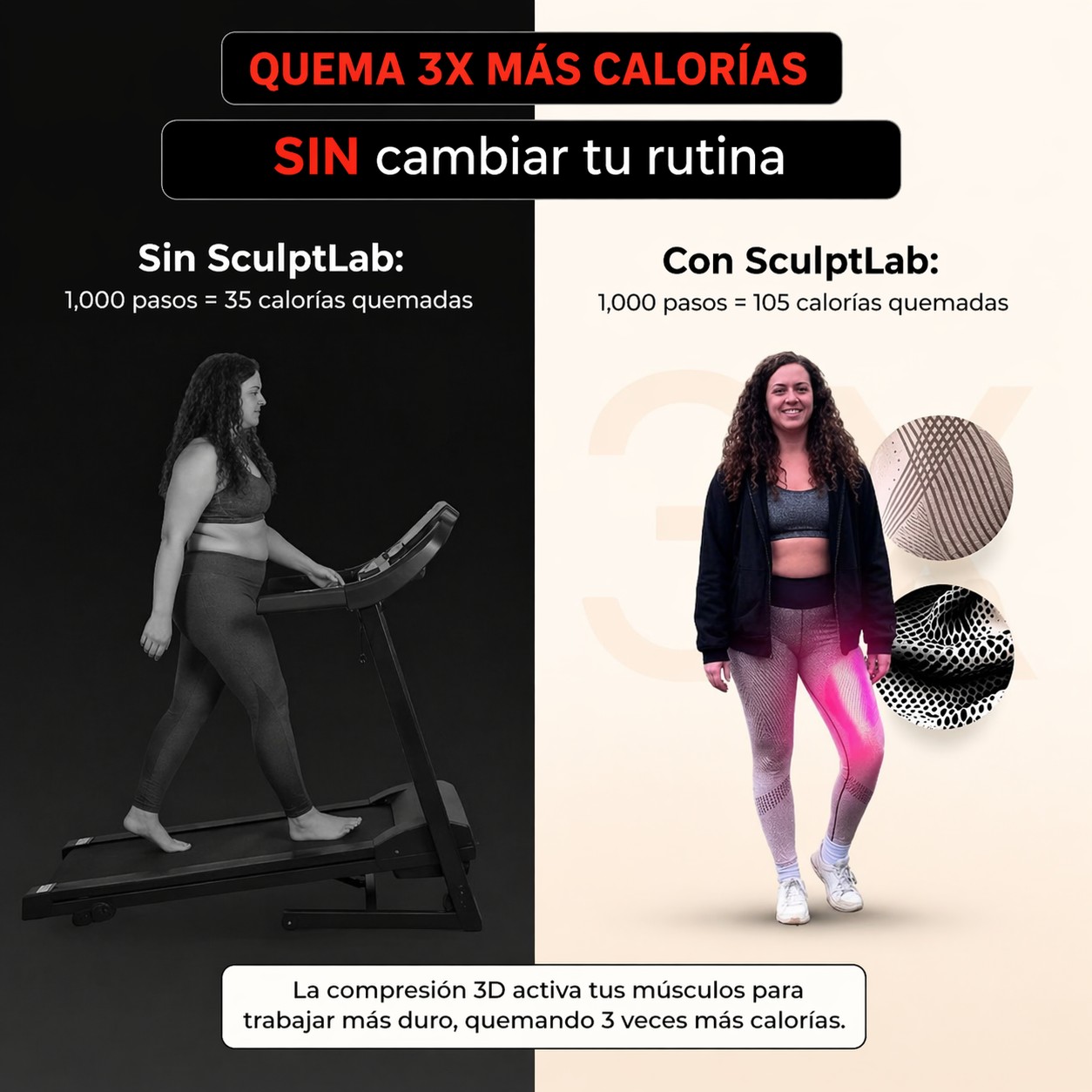 Mallas 3D Compression Legging
