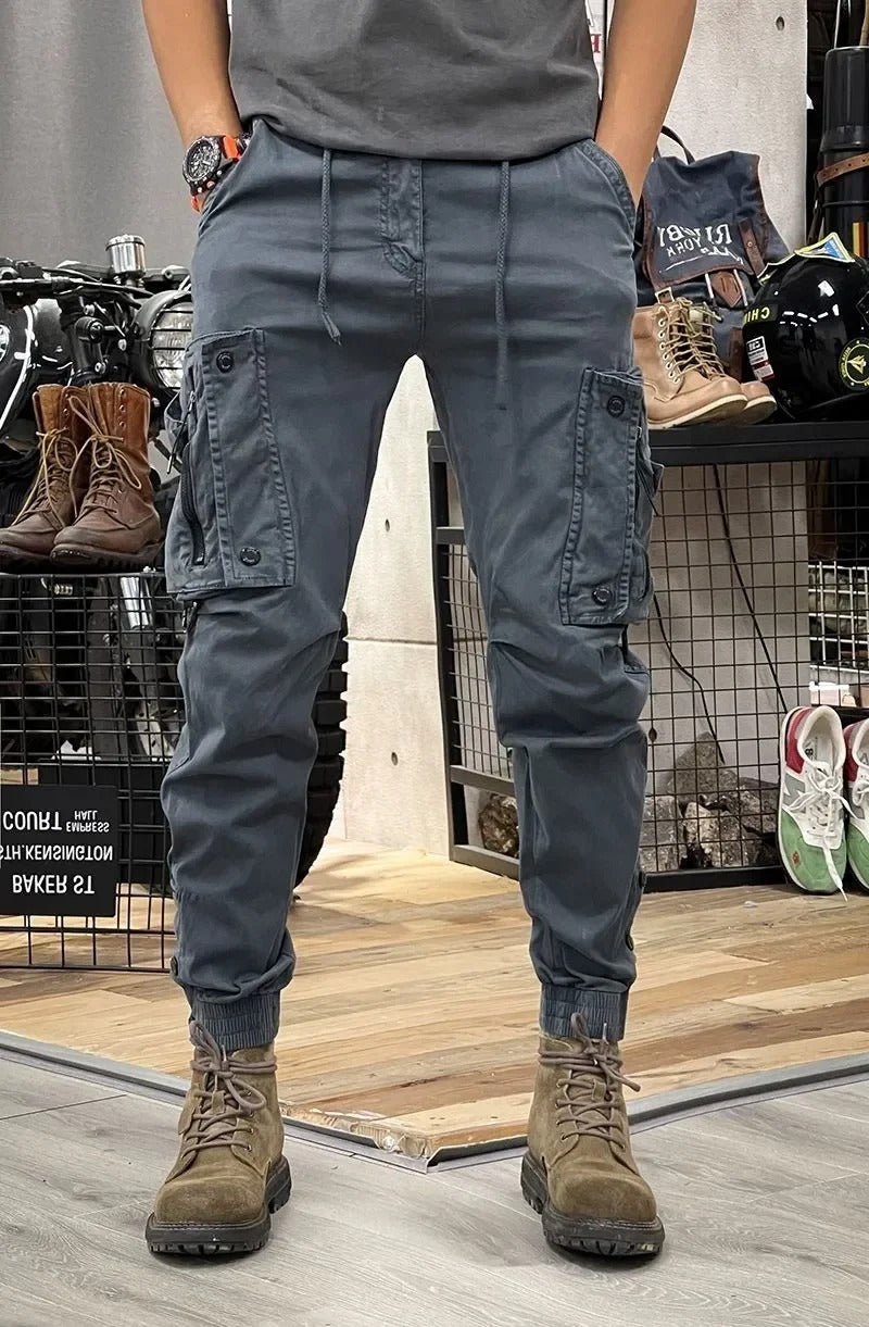 David Pantalon Hombre – Pantalon Cargo Stretch con Spandex Cómodo y Polivalente