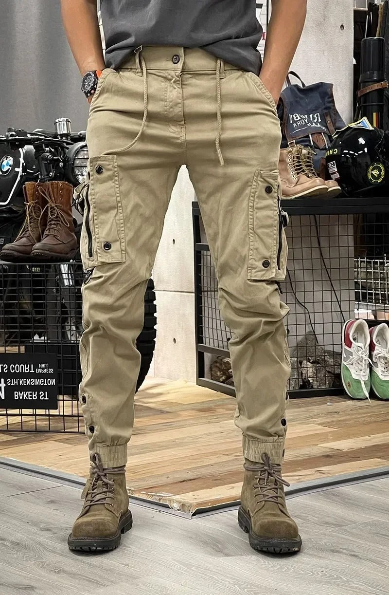 David Pantalon Hombre – Pantalon Cargo Stretch con Spandex Cómodo y Polivalente