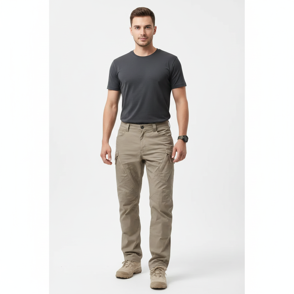 Kurt Pantalón Cargo Hombre – Pantalón Táctico Duradero con Numerosos Bolsillos y Comodidad