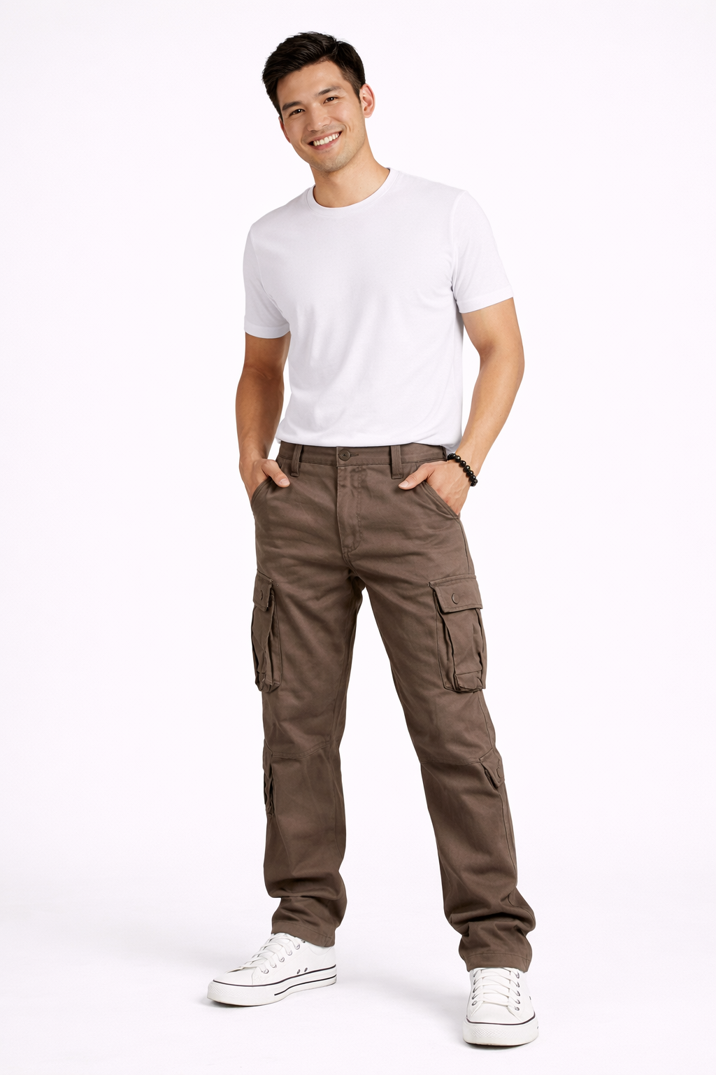 Mane Pantalón Cargo Hombre Corte Recto – Algodón Transpirable, Bolsillos Utilitarios y Estilo Workwear
