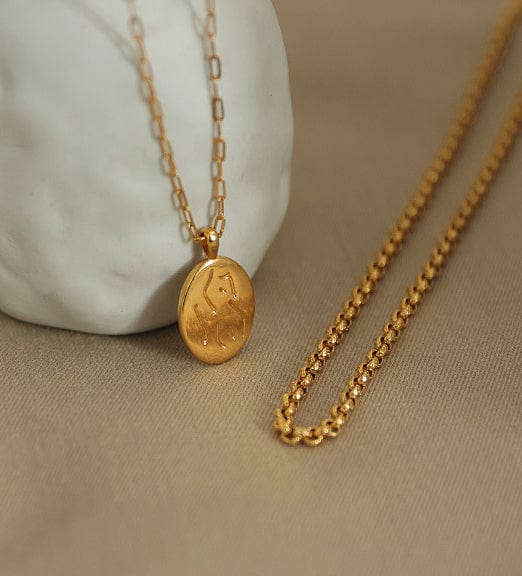 Variedad de collares sencillos de cadena de oro