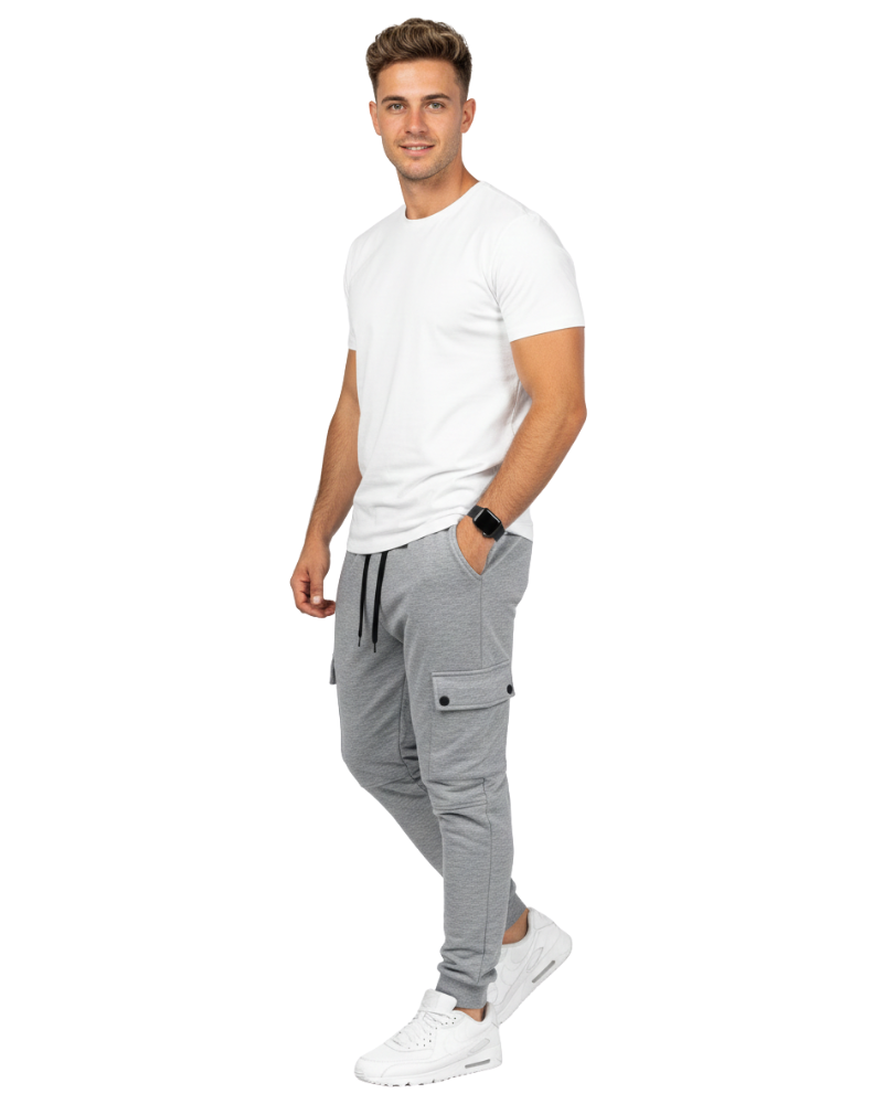 Luciano Pantalón Deportivo para Hombre Cargo – Jogger Cómodo con Bolsillos Laterales