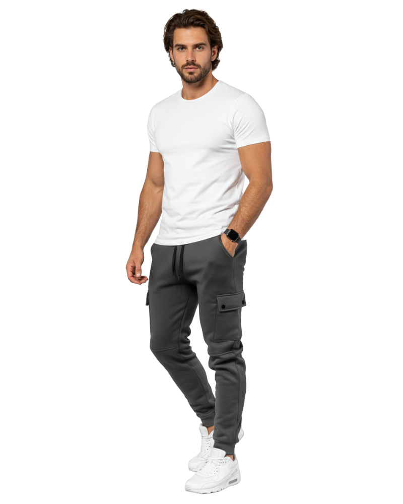 Luciano Pantalón Deportivo para Hombre Cargo – Jogger Cómodo con Bolsillos Laterales