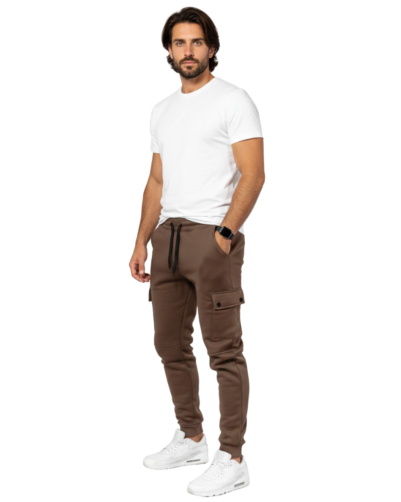 Luciano Pantalón Deportivo para Hombre Cargo – Jogger Cómodo con Bolsillos Laterales