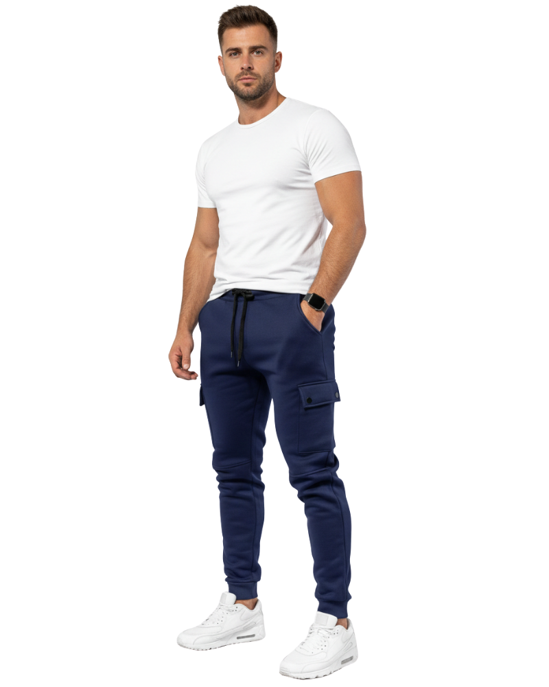 Luciano Pantalón Deportivo para Hombre Cargo – Jogger Cómodo con Bolsillos Laterales