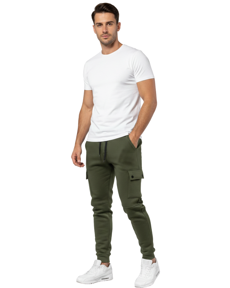Luciano Pantalón Deportivo para Hombre Cargo – Jogger Cómodo con Bolsillos Laterales