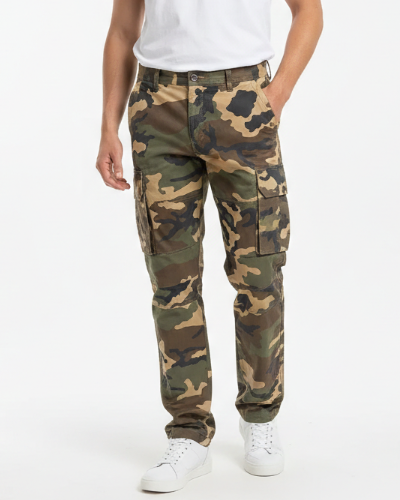 Echo Pantalón Cargo Táctico Hombre – Pantalón Outdoor Transpirable con Múltiples Bolsillos