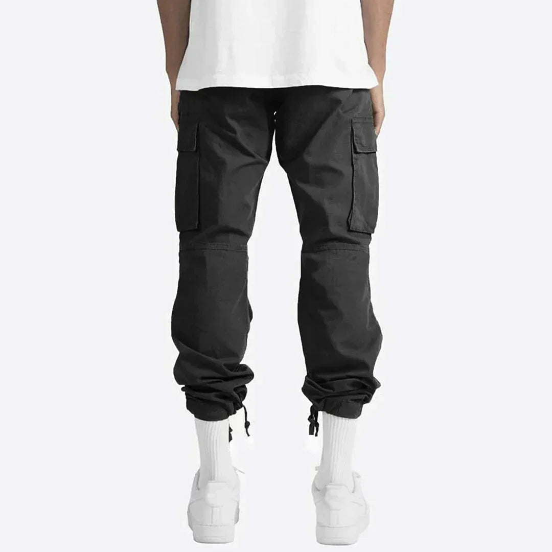 James Pantalon Cargo Hombre – Pantalon Outdoor Robusto con Bolsillos & Cintura Elástica