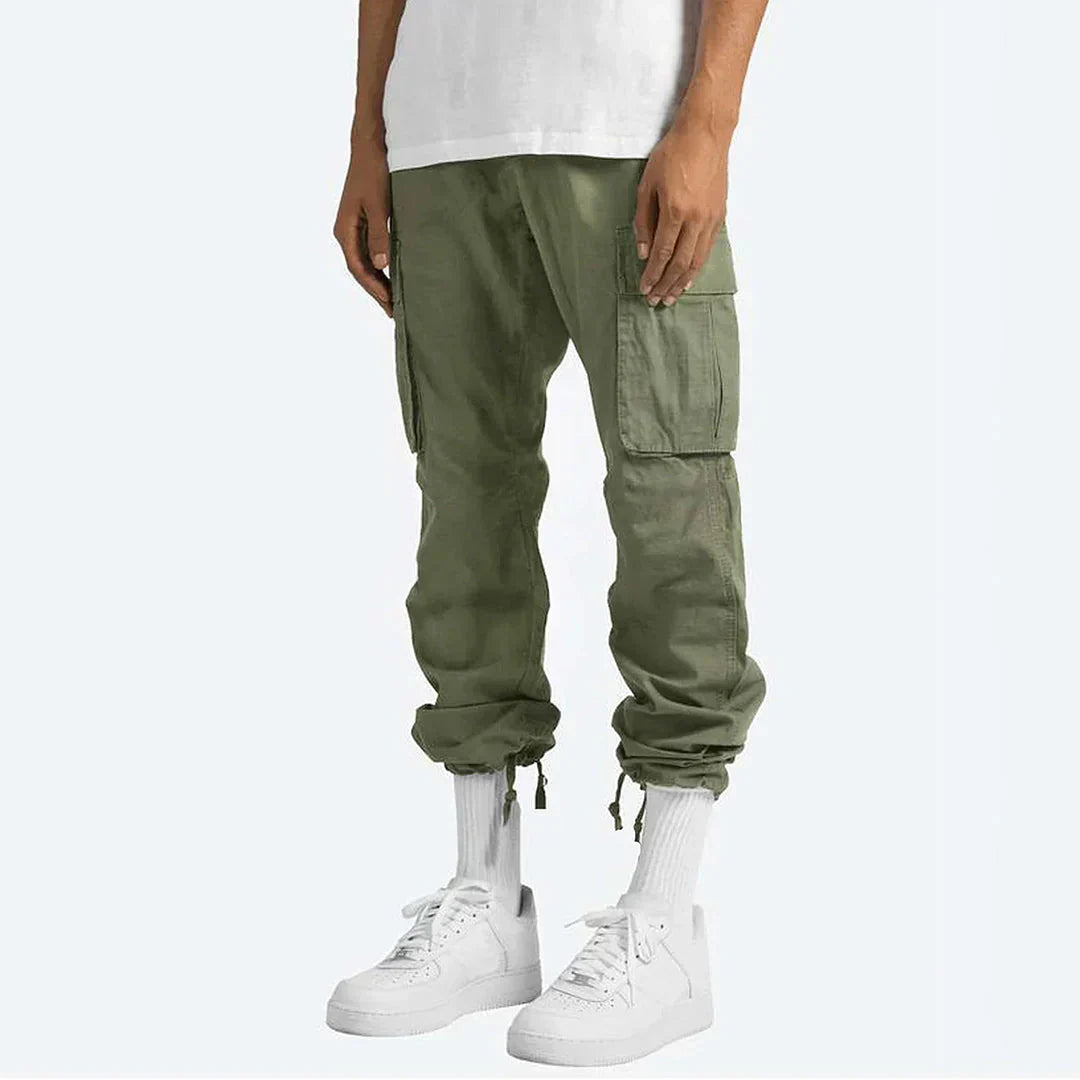 James Pantalon Cargo Hombre – Pantalon Outdoor Robusto con Bolsillos & Cintura Elástica