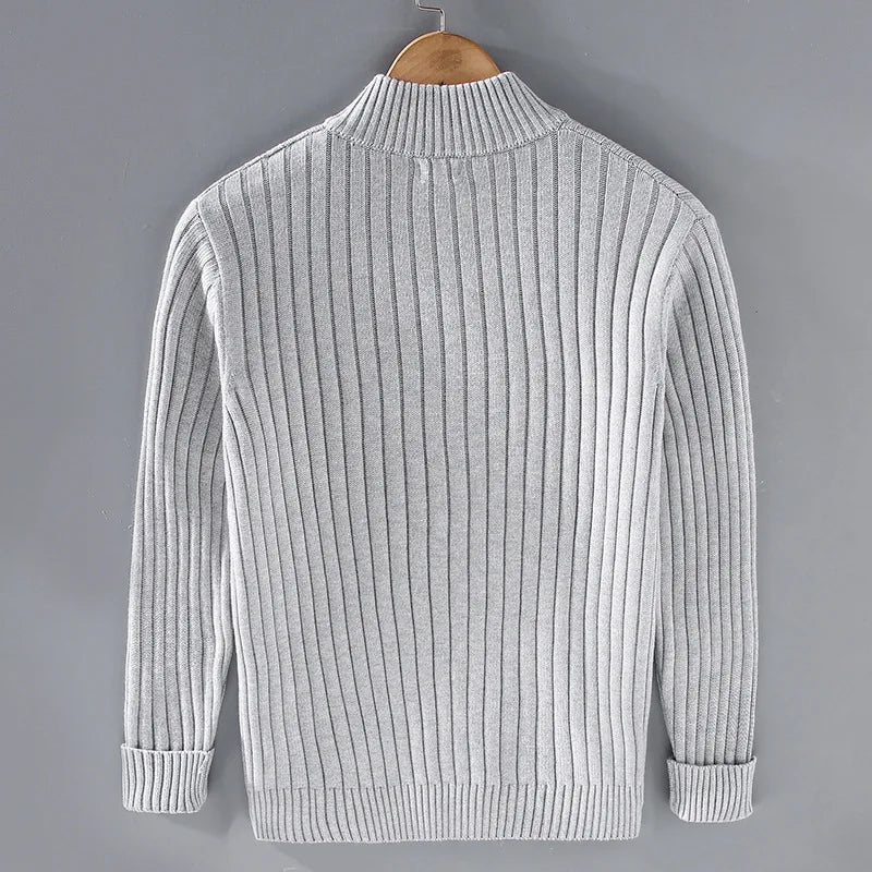 Drake Cardigan Homme – Gilet Zippé Moderne en Maille Douce au Style Intemporel