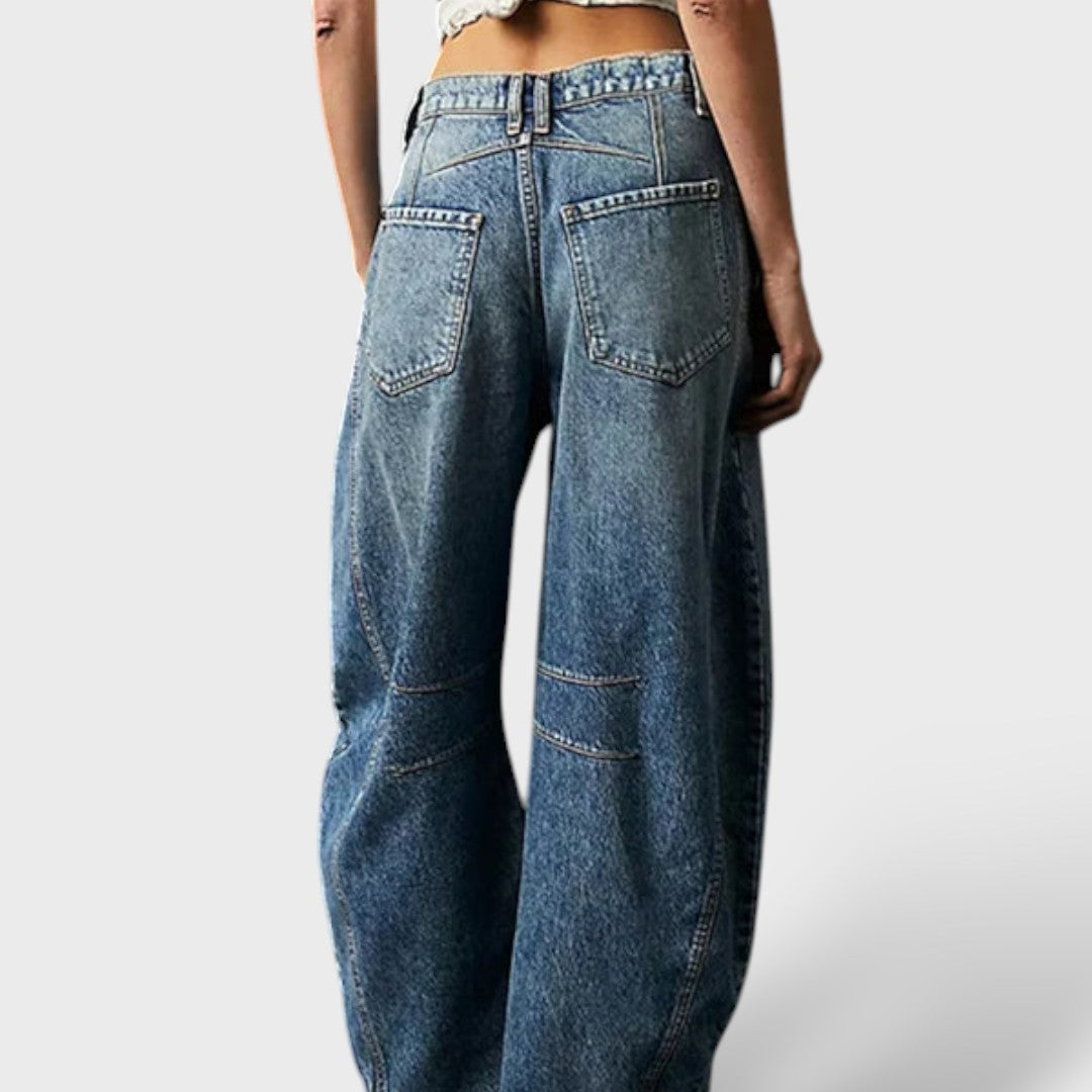 Pantalon Vaqueros de Mujer de Pierna Ancha.