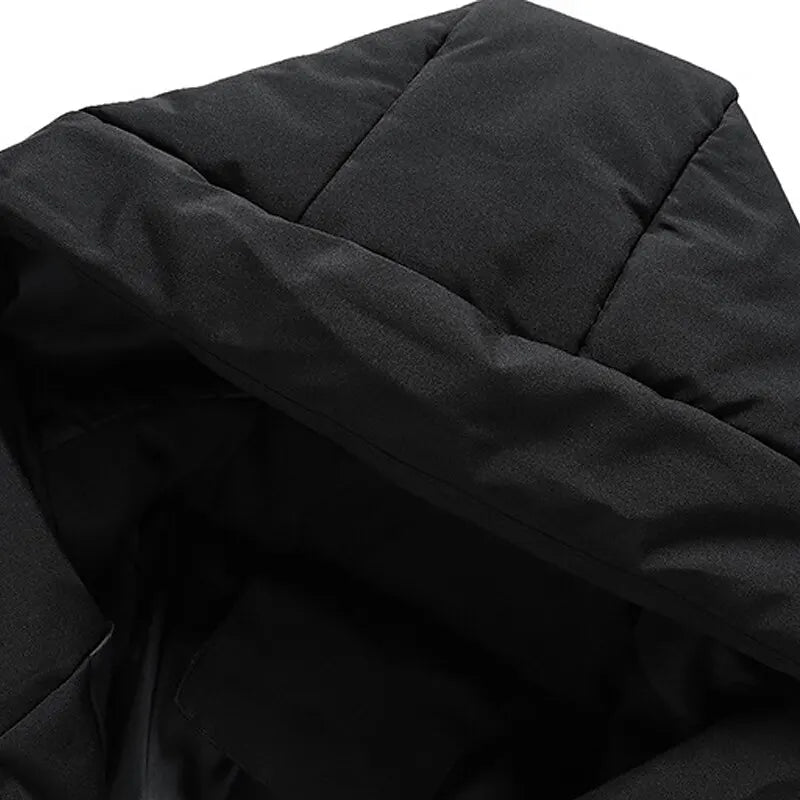 Roel Veste d’Hiver Matelassée Hombre – Abrigo Caliente Aislado con Capucha para Tiempo Frío