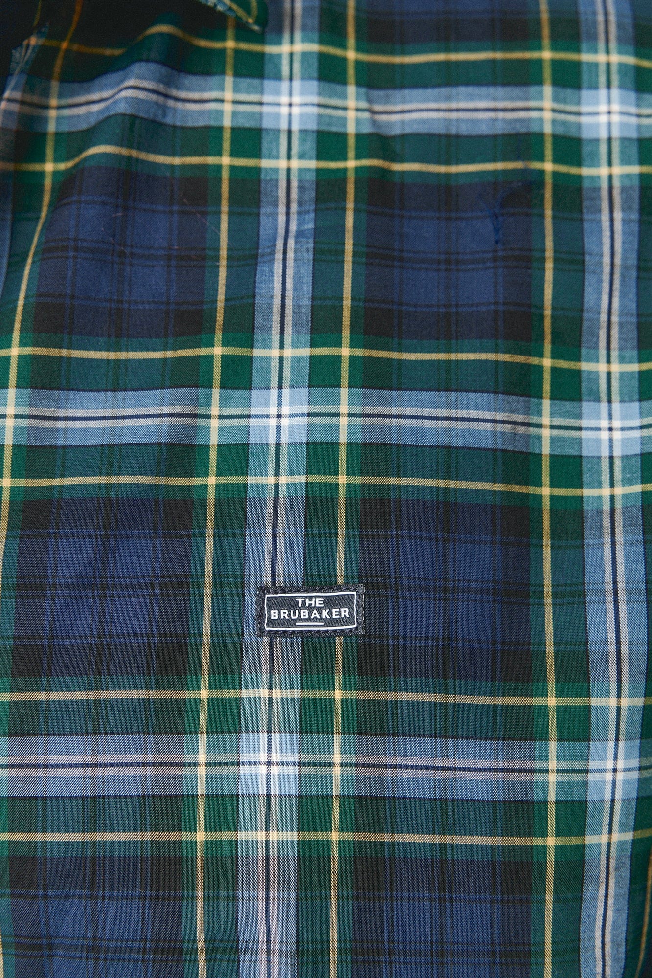 The Scot Cuadro Verde y Amarillo Fondo Azul Marino