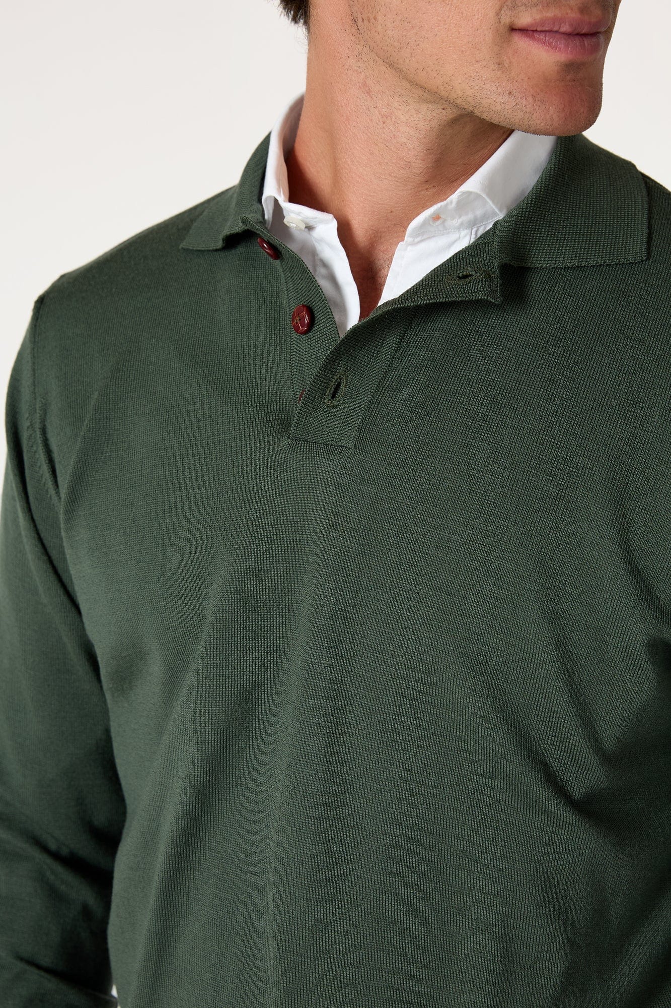 The Jersey Merino Polo Verde Santander