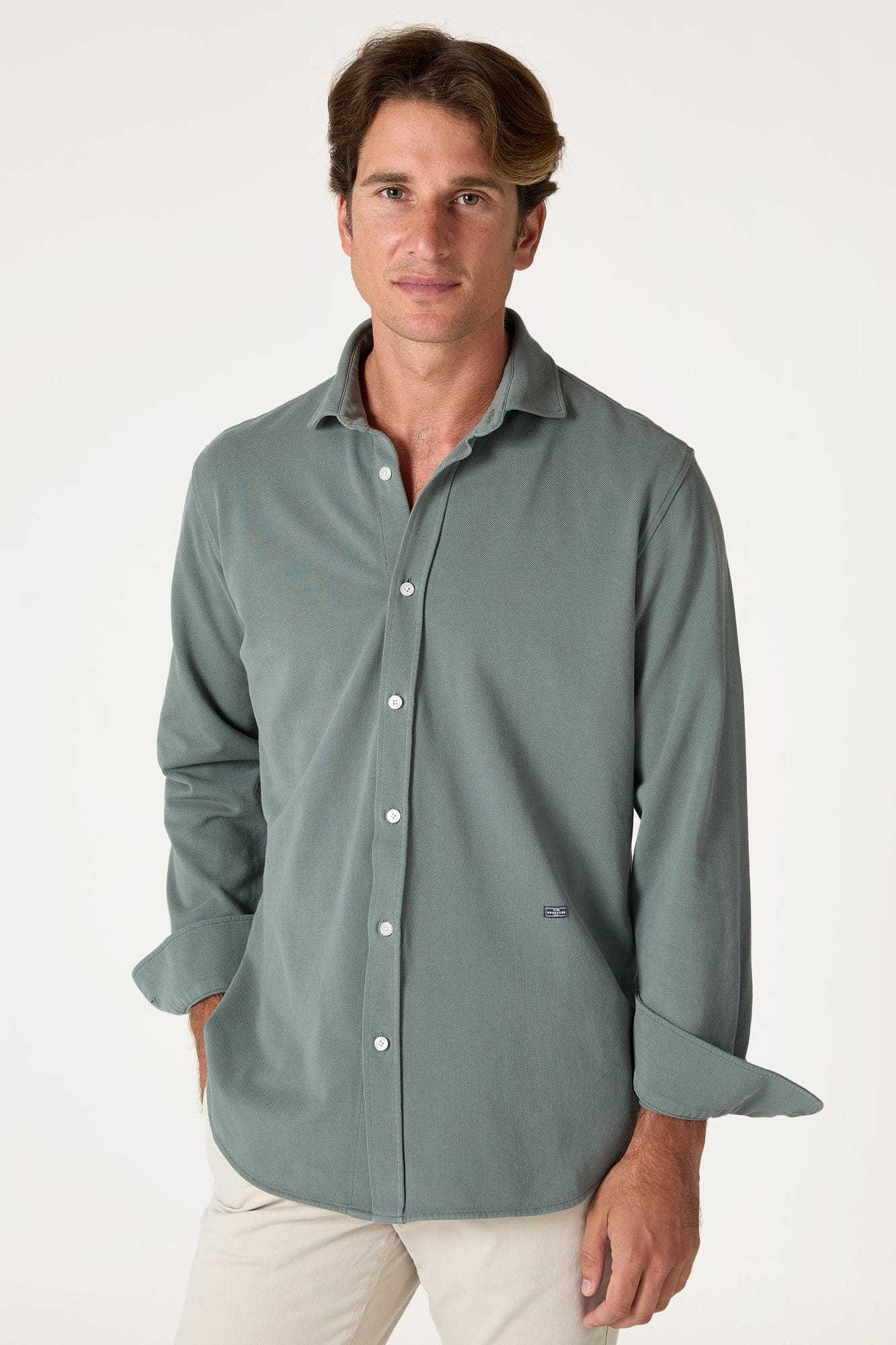 The Cotton Camisa Verde Valledemossa