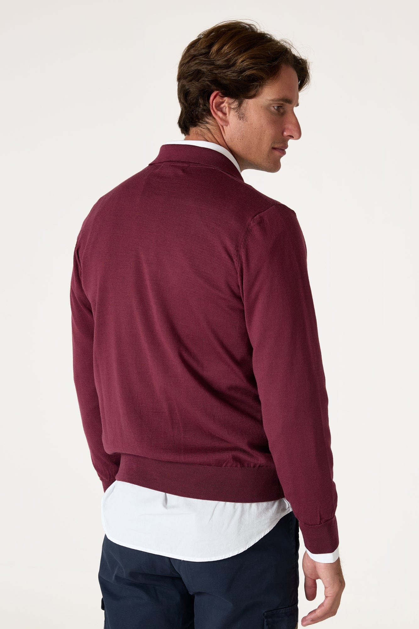 The Jersey Merino Polo Rosa Cubell