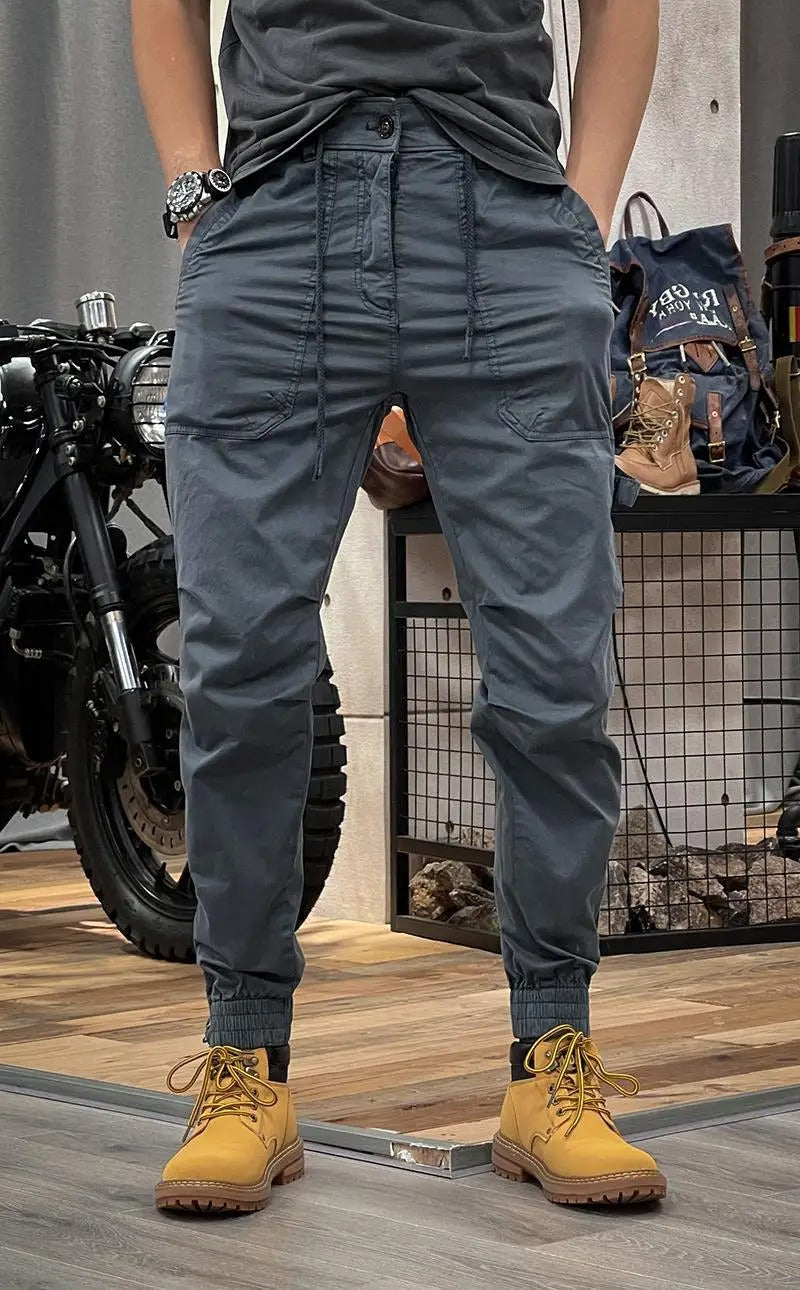 David Pantalon Hombre – Pantalon Cargo Stretch con Spandex Cómodo y Polivalente