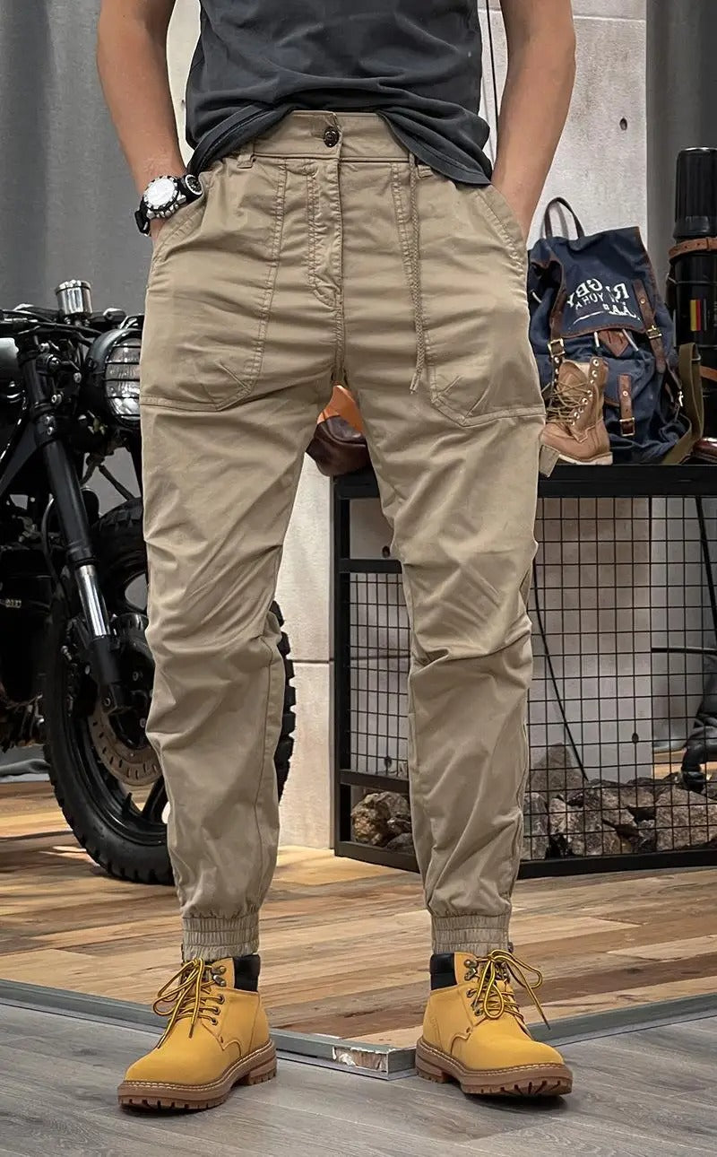 David Pantalon Hombre – Pantalon Cargo Stretch con Spandex Cómodo y Polivalente