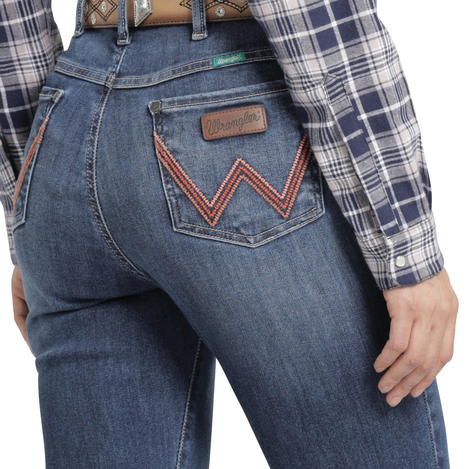 Jeans Vaquero Wrangler Mujer Flare 596