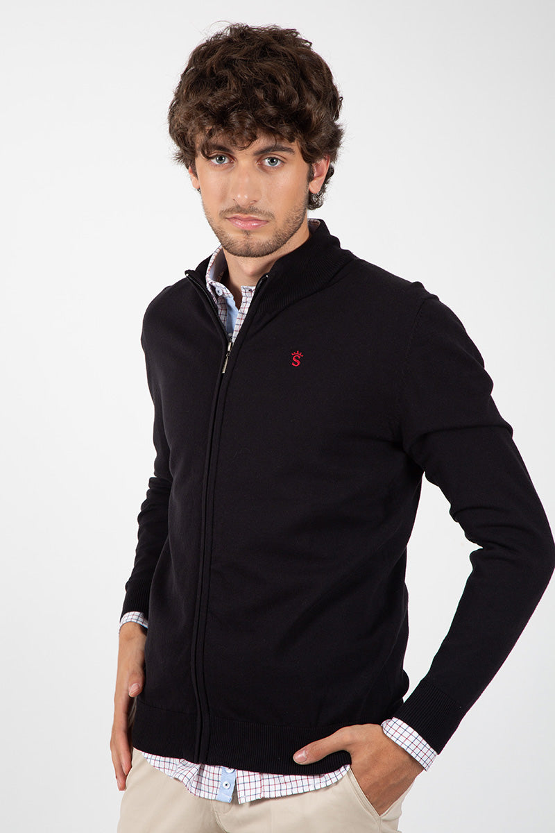 Chaqueta Cremallera Negro