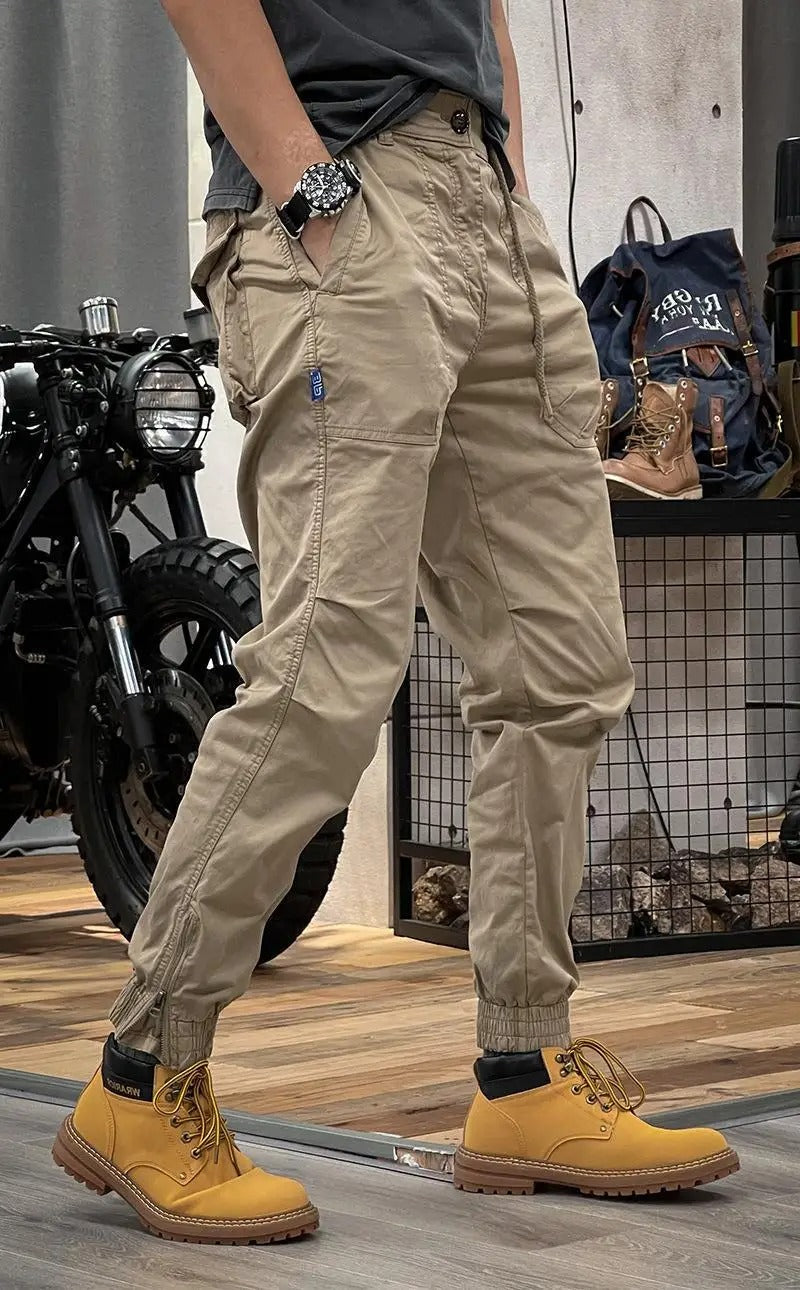 David Pantalon Hombre – Pantalon Cargo Stretch con Spandex Cómodo y Polivalente
