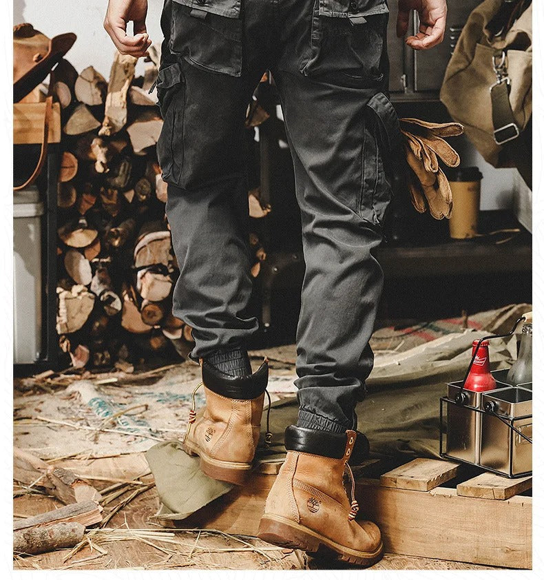 David Pantalon Hombre – Pantalon Cargo Stretch con Spandex Cómodo y Polivalente