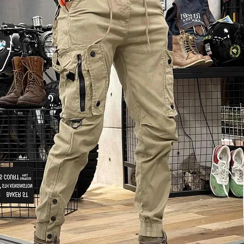 David Pantalon Hombre – Pantalon Cargo Stretch con Spandex Cómodo y Polivalente