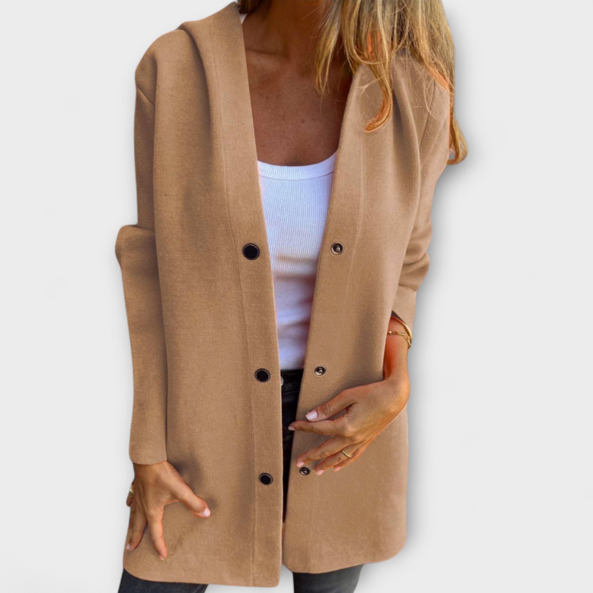 Jazmín - Chaqueta casual de mujer con capucha