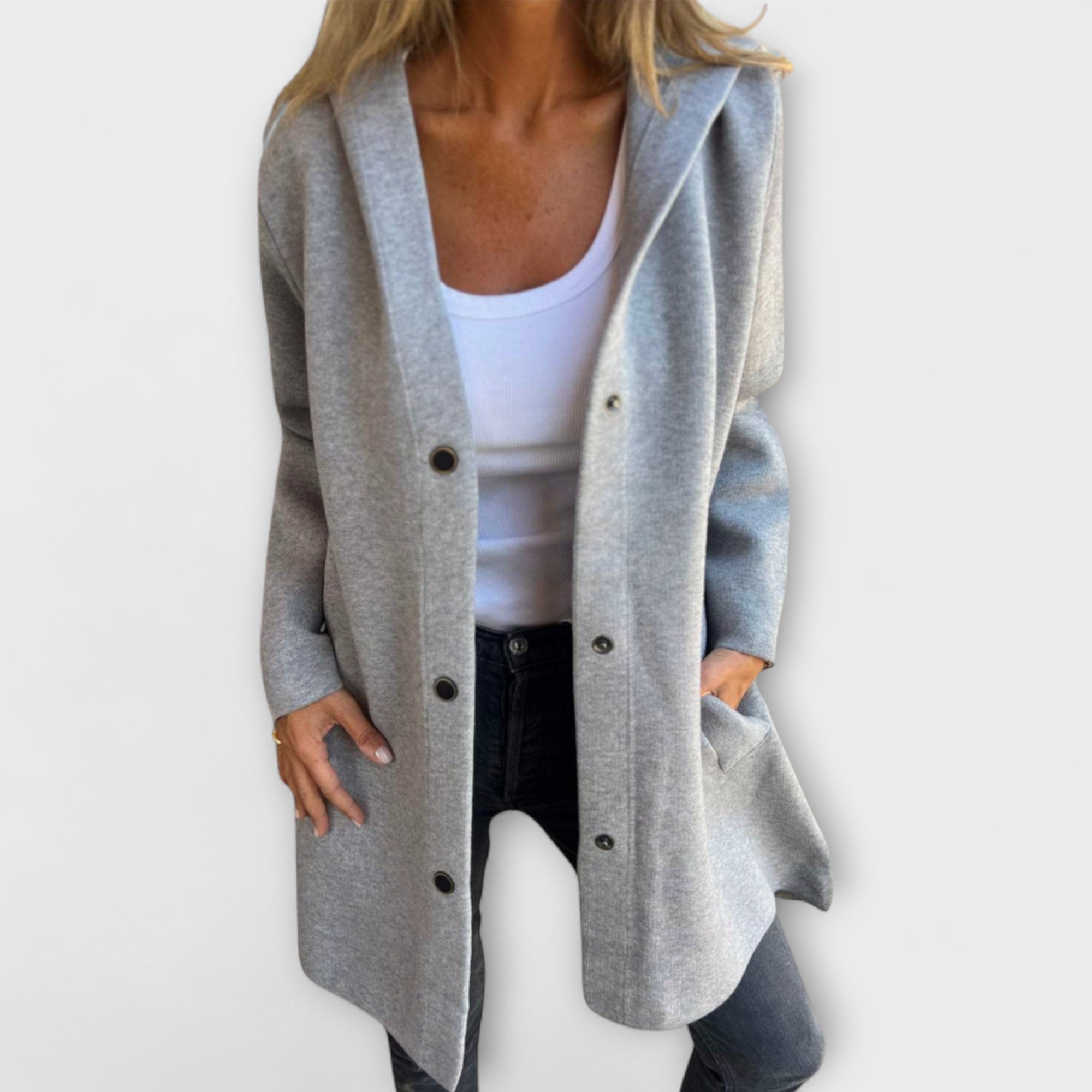 Jazmín - Chaqueta casual de mujer con capucha