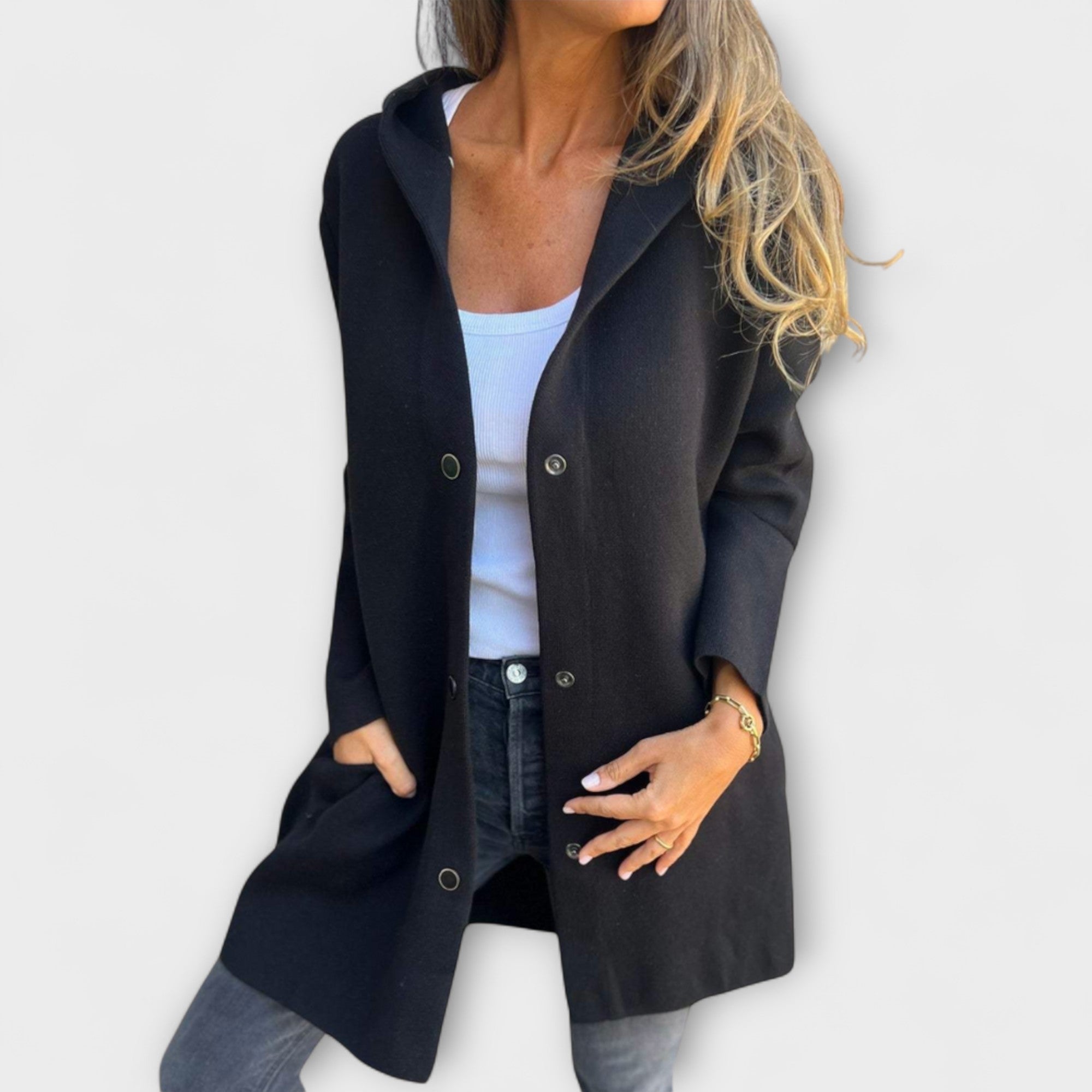 Jazmín - Chaqueta casual de mujer con capucha
