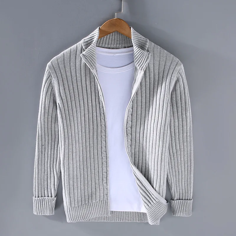Drake Cardigan Homme – Gilet Zippé Moderne en Maille Douce au Style Intemporel