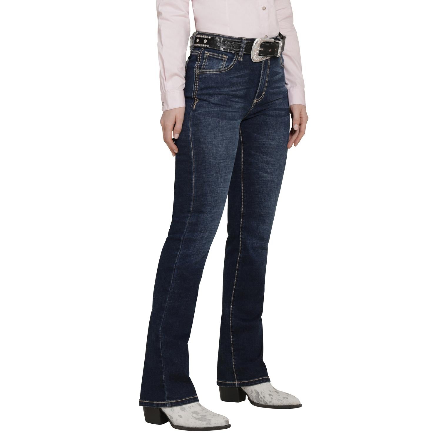 Jeans Vaquero Wrangler Mujer Flare 218