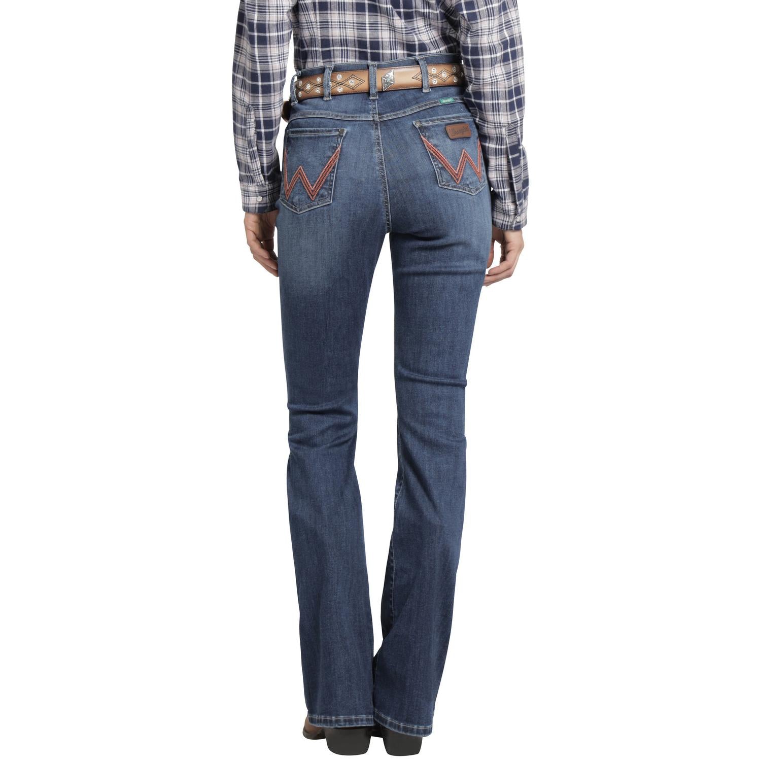 Jeans Vaquero Wrangler Mujer Flare 596