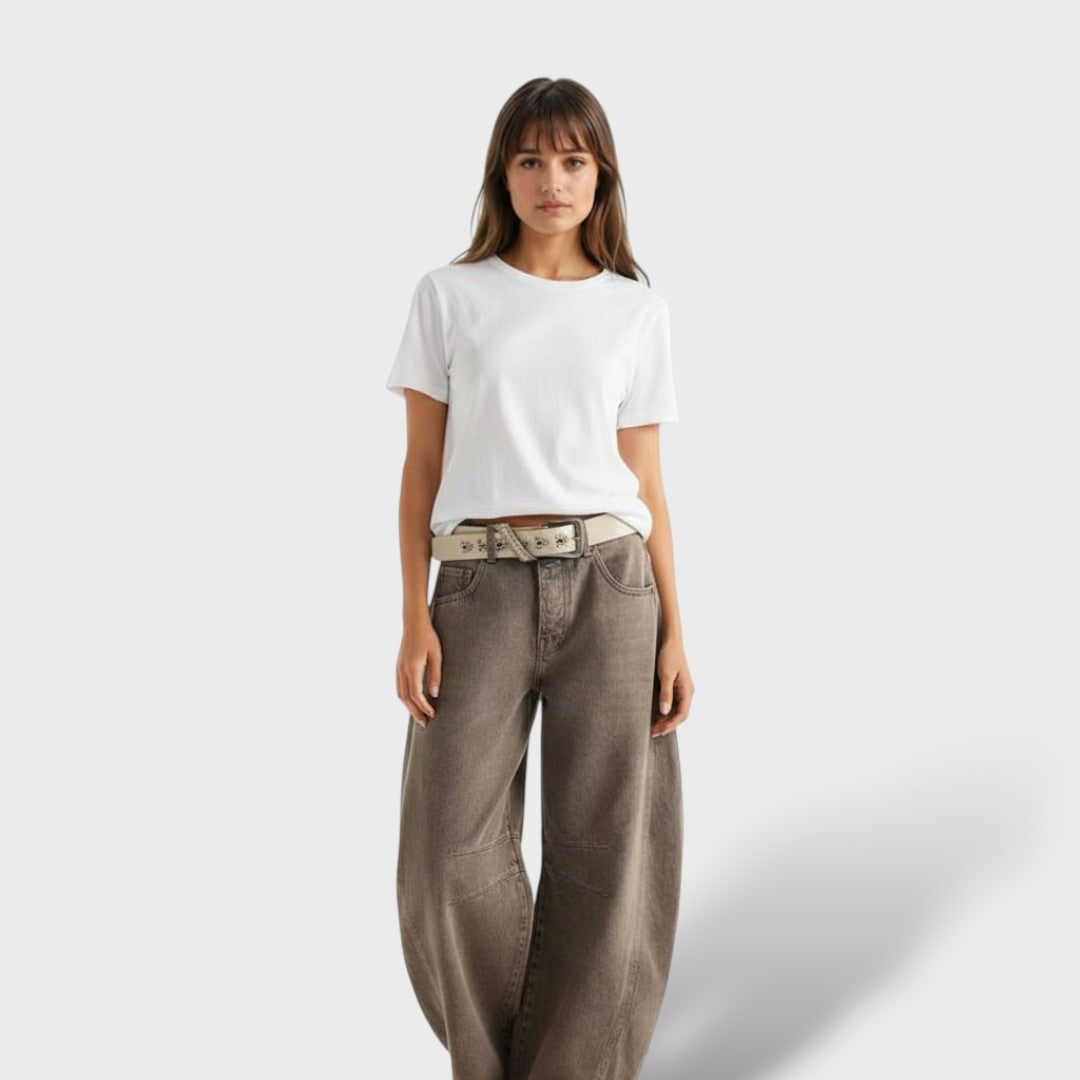 Pantalon Vaqueros de Mujer de Pierna Ancha.